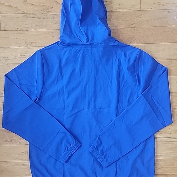 Reebok Full Zip Training Woven Jacket Mens Size Large Classic Blue and Black - Picture 8 of 9